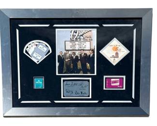 THE RAT PACK, Sands Hotel Memorabilia Shadow Box