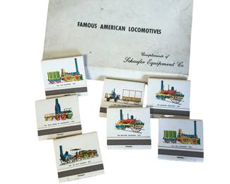 Vintage matchbooks Famous American Locomotives