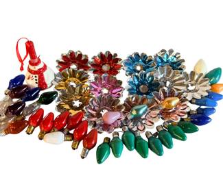 Vintage Mid-Century Christmas Light Reflectors