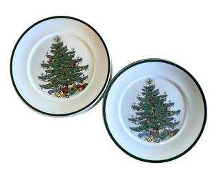 "CUTHBERTSON HOUSE" Christmas China Dinner Plates