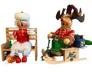 Authentic German incense smokers (Räuchermännchen)