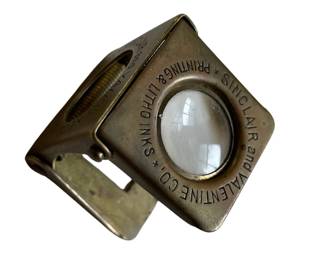 Antique brass linen tester