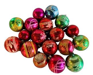 Collection of Vintage Mercury Glass Ornaments
