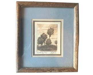 Limited-edition aquatint etching Palmetto Bay