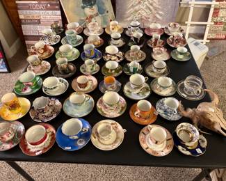Dimitasse cups and saucers