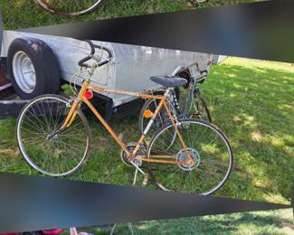 three vintage bikes