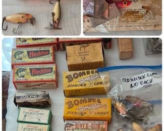 Large collection of vintage lures