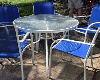 Patio table and chairs