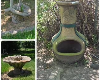 Concrete garden decor