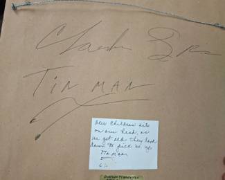 Detail of Reverse w/ Signature and original poem