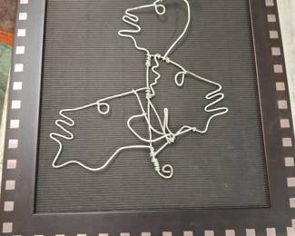 Original Charlie "Tin Man" Lucas Bent Wire Sculpture