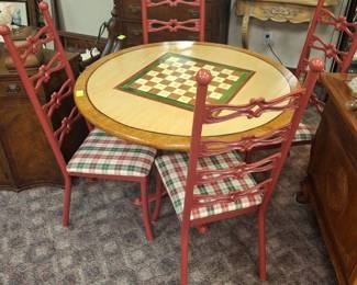 Custom Painted Chess/Game Table