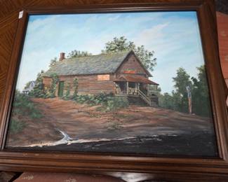Original Acrylic "After Hours" by B. Lansing - Country Store Painting