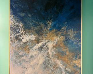 Beautiful wall art framed. 37'' Height 25'' Width 1.75'' Depth