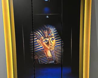 King Tut Wall Art. One of a kind picture you won't find anywhere else because this picture was taken by the home owner and enlarged onto this GORGEOUS wall art!! Dimensions: 72'' x 51'' (aka 6'x4.25')