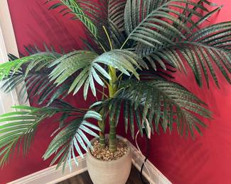 Faux Plant. Beautiful Greenery for indoors without the headache of caring for a real plant. Dimensions: Height= 52'', Top of pot diameter= 10'', Width of greenery= 42''