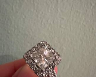 Tacori Platinum Diamond engagement ring: size 5, 1.62 carats, Color grade: G, Clarity grade: VS1. Comes with all the official GIA paperwork, certificate of authenticity, and insurance appraisal paperwork (=appraised at $30,000).