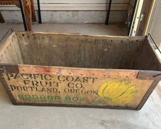 Wooden banana box, vintage