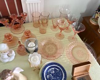 there is more pink glass - these are the pieces with no chips