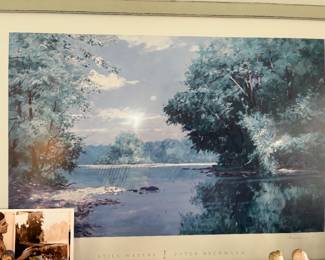Peter Beckmann signed and framed print - Still Waters