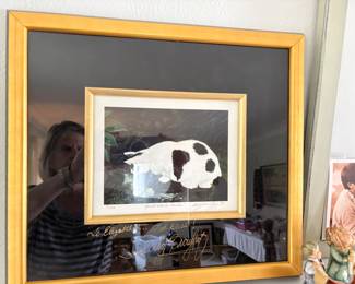 Art by Gary Burghoff (Radar in Mash) signed print "Great White Hunter"