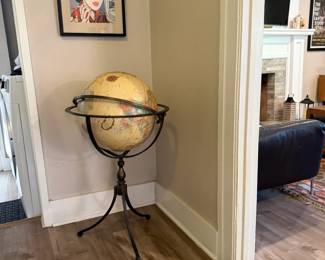 Vintage Style Globe on Stand