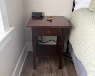 Dark Wood Nightstand