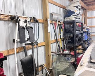 Home Gym Stepper and Weight Plates
