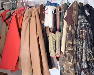 Assorted Hunting and Outdoor Jackets