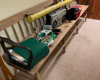 Antique church pew