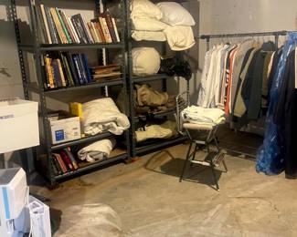 vintage books and clothing