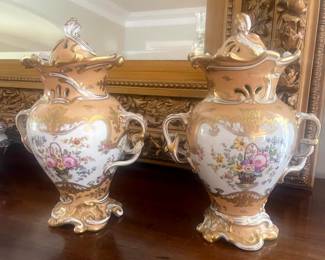 19th century pair urns