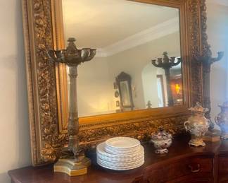 massive gold mirror