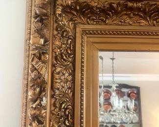 massive gold mirror