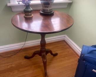 small round antique table
