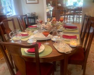 dining room table and chairs