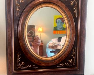 One of several antique mirror