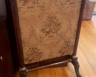 19th century fire screen