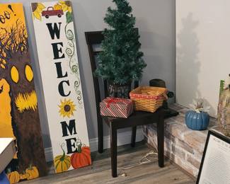 Handpainted Holiday porch signs