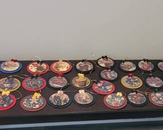 Handmade decoupage ornaments
