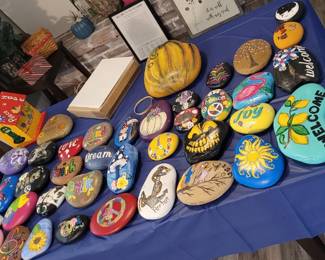 Handpainted Garden rocks