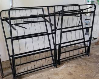 2 Twin Folding metal bedframes