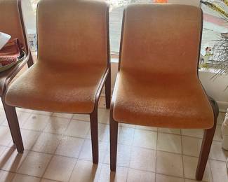 Knoll International MCM Bentwood Teak Chairs