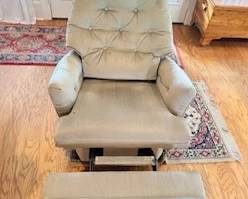Light sage rocker/recliner