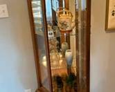 Vintage Lighted Curio Cabinet