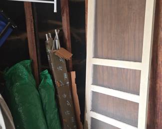 Screen Door - Antique Gas Cans - Tents