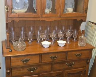 Vintage Maple Display Cabinet 