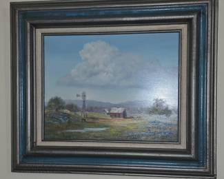 Betty Grey Texas Bluebonnet Painting