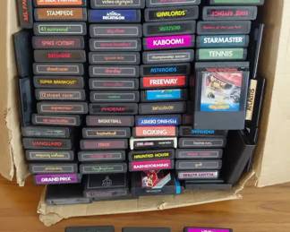 Vintage Atari Game Cartridges And More Untested