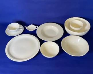 Delco Dinner Plates, Studio Nova Scalloped Serving Dishes, Soup Bowls, Teacup Set